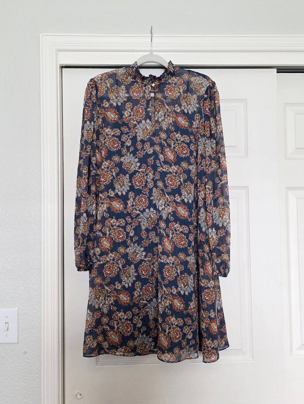 Harper Rose NWT Floral Long Sleeve Mock Neck Dress